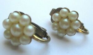 【送料無料】ジュエリー・アクセサリー イヤリングクリップヴィンテージゴールドビーズboucles doreilles clips bijou vintage couleur or petites perles blanches 2676 18,980円