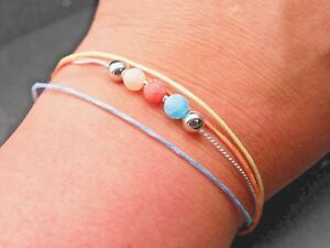 【送料無料】ジュエリー・アクセサリー ガラスパールカラフルブレスレットシルバーカラーplusieurs bracelet colore avec perles en verre colore dargent 14,585円
