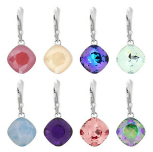 【送料無料】ジュエリー・アクセサリー スターリングシルバーイヤリングフックスワロフスキーRクリスタルsterling silver earrings safety hooks made with 4470 12mm swarovskiR crystals
