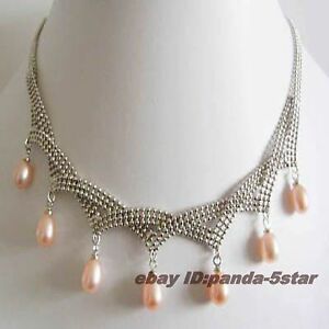 【送料無料】ジュエリー・アクセサリー ネックレスパールペンダントネックレスcollier , eau douce perle pendentif , collier ,43cm｜hokushin 13,485円