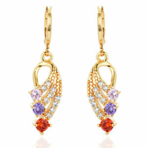 【送料無料】ジュエリー・アクセサリー スワロフスキーマルチカラーデザインイヤリングRエレメンツboucles doreilles goutte design multicolore cz swarovski R elements|hokushin