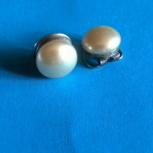 【送料無料】ジュエリー・アクセサリー イヤリングシルバーシルバーヴィンテージクリップイヤリングboucles doreilles clips vintage argentees fausse perle earrings