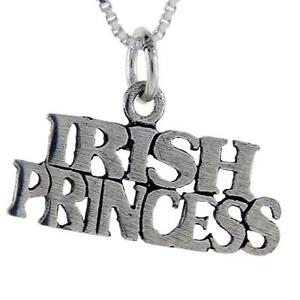 【送料無料】ジュエリー・アクセサリー シルバースターリングアイルランドプリンセスペンダントブレロックイタリアargent sterling irlandais princesse mot pendentif breloque,18 italien