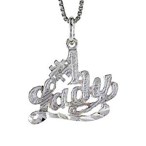 【送料無料】ジュエリー・アクセサリー シルバースターリングペンダントブレロックインチイタリアンチェーンボックスargent sterling 1 femme mot pendentif breloque, 18 italien boite chaine