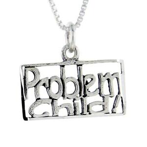 【送料無料】ジュエリー・アクセサリー シルバースターリングペンダントブレロックイタリアボックスargent sterling problem enfant mot pendentif breloque,18 italien box