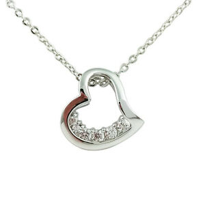 【送料無料】ジュエリー・アクセサリー ジュエリーファッションゴールドメッキホワイトカラーハートmode bijoux 18k plaque or blanc collier coeur fn070