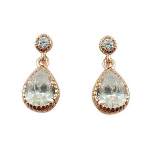 【送料無料】ジュエリー・アクセサリー ジュエリーファッションゴールドメッキローズジルコーアイドサークルドロップmode bijoux 18k plaque or rose zircone boucles doreilles goutte fe343 13,125円