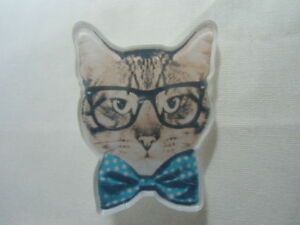 【送料無料】ジュエリー・アクセサリー ブローチヒップスターメガネピンナップオリジナルプラスチックbroche chat hipster lunettes animal pinup kawaii harajuku original plastique