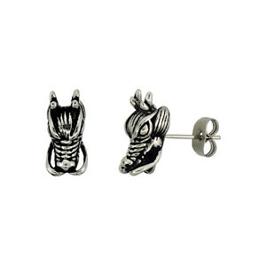【送料無料】ジュエリー・アクセサリー スチールドラゴンヘッドイヤリングacier inoxydable dragon tete boucles doreilles