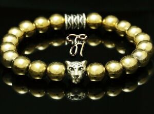 【送料無料】ジュエリー・アクセサリー ヘマタイトゴールドシルバーヘマタイトレオパードパールブレスレットhematite or hematite argente leopard bracelet de perles 8mm