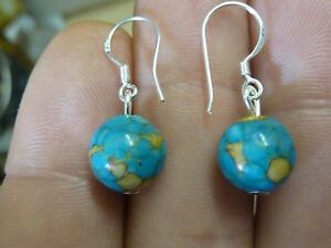 【送料無料】ジュエリー・アクセサリー シルバーフレームターコイズイヤリングboucles doreilles turquoise monture en argent 925
