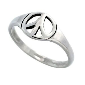 【送料無料】ジュエリー・アクセサリー マネースターリングトップポリピースサインリングargent sterling haut poli paix signe ring