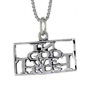 【送料無料】ジュエリー・アクセサリー シルバースターリングワードペンダントブレロックイタリアargent sterling en dieu we trust mot pendentif breloque,18 italien