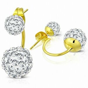 【送料無料】ジュエリー・アクセサリー イヤリングアーギルディスコボールboules argil disco de 6 mm et de 10 mm avec cz transparent ?boucles doreilles