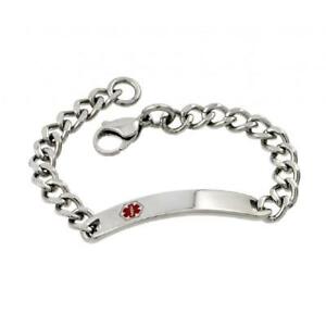 【送料無料】ジュエリー・アクセサリー スチールブレスレット80 acier inoxydable medicale id bracelet en