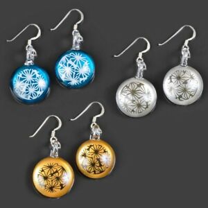 【送料無料】ジュエリー・アクセサリー ノーブルグラスイヤリングシルバーラウンドハーフブールペンダントnoble verre boucles doreilles 925 argent rond demiboule pendentif ge16