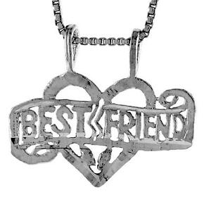 【送料無料】ジュエリー・アクセサリー シルバースターリングペンダントブレロックイタリアボックスargent sterling meilleur ami mot pendentif breloque,18 italien boite