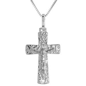 【送料無料】ジュエリー・アクセサリー シルバースターリングクロスペンダントブレロックインチイタリアボックスargent sterling pepite croix crucifix pendentif breloque, 18 italien boite