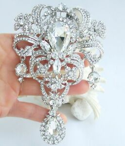 【送料無料】ジュエリー・アクセサリー クリアオーストリアクリスタルティアドロップブローチピン512 wedding clear austrian crystal teardrop brooch pin pendant 04042c1 13,125円