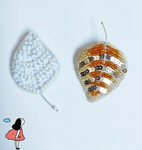 【送料無料】ジュエリー・アクセサリー シートブローチbroche fait main feuille