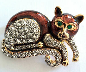 【送料無料】ジュエリー・アクセサリー キャットブローチbroche chat