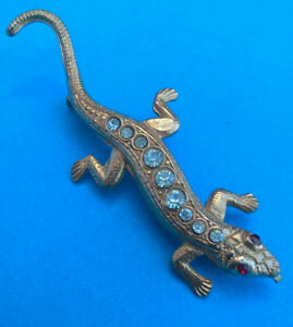 【送料無料】ジュエリー・アクセサリー トカゲブローチブローチbroche ancienne lezard antique brooch