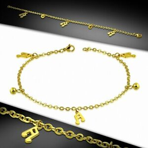 【送料無料】ジュエリー・アクセサリー ステンレスリンクブレスレットbracelet en acier dore double bracelet a maillons en acier inoxydable dore avec