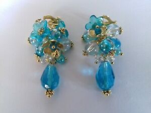 【送料無料】ジュエリー・アクセサリー ロングクリップイヤリングクラスターboucles doreilles a clips longues? grappe fleurs 13,286円