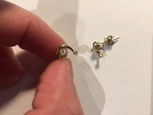 【送料無料】ジュエリー・アクセサリー ジュエリーゴールドメッキイヤリングbijoux boucles doreilles plaque or bon etat 958