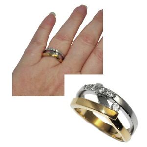 【送料無料】ジュエリー・アクセサリー ゴールドリングメッキジルコニウムホワイトbague de couleur or et plaque argent zirconium blanc t 52 bijou｜hokushin 14,615円