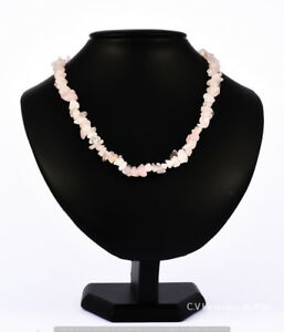 【送料無料】ジュエリー・アクセサリー バロッククォーツローズネックレスcollier baroque quartz rose 45cm