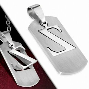 【送料無料】ジュエリー・アクセサリー ステンレスアルファベットラベルペンダントpendentif en forme detiquette alphabet z en acier inoxydable