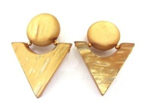 【送料無料】ジュエリー・アクセサリー イヤリングヴィンテージフレンチイヤリングboucles doreille forme geometrique triangle inverse vintage french earrings