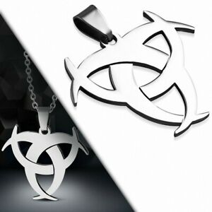 【送料無料】ジュエリー・アクセサリー バイオハザードステンレスシンボルペンダントpendentif de symbole biohazard en acier inoxydable