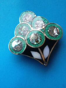 【送料無料】ジュエリー・アクセサリー ジュエリーブローチファンタジーフラワーアルパカフラワーブローチbijoux broche fantaisie fleur alpaca flower brooch