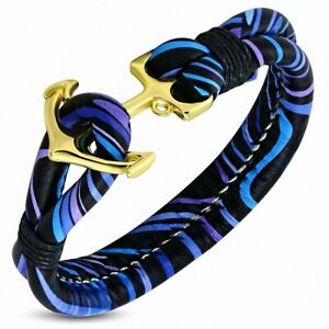 【送料無料】ジュエリー・アクセサリー ファッショナブルブレスレットゴールドメッキレザーペイントbracelet alliage a la mode et peinture en cuir pu plaque de couleur doree bracel