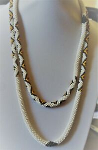 【送料無料】ジュエリー・アクセサリー ビーズヴィンテージジャンパーsautoir vintage de petites perles multicolores