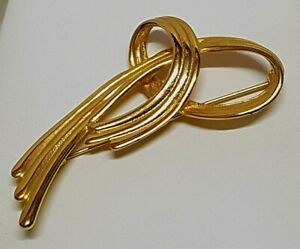 【送料無料】ジュエリー・アクセサリー ヴィンテージジュエルブローチメタルゴールドカラーbijou vintage broche entrelace metal couleur or f6 13,305円