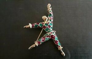 【送料無料】ジュエリー・アクセサリー ブローチbroche ancienne arlequin metal dore emaille xxeme 13,485円
