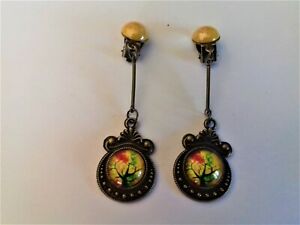 【送料無料】ジュエリー・アクセサリー ロングクリップイヤリングツリーオブライフboucles doreilles a clips longues arbre de vie