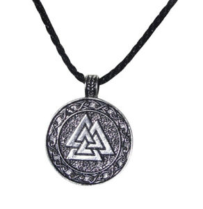 【送料無料】ジュエリー・アクセサリー ヴァルクナットバイキングトライアングルペンダントネックレススチールcollier pendentif valknut viking triangles entrelaces, acier