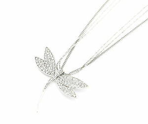 【送料無料】ジュエリー・アクセサリー ジャンパーマルチチェーンカラーシルバーメタルトンボストラスcl452 sautoir collier multichaines libellule metal argente et strass