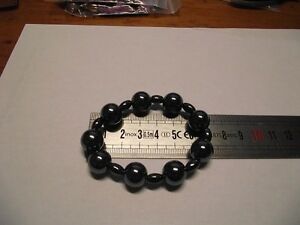 【送料無料】ジュエリー・アクセサリー ビッグパールヘマタイトブレスレットbracelet hematite aimante grosse perle