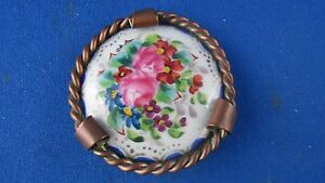 【送料無料】ジュエリー・アクセサリー リモージュヴィンテージブローチancienne broche vintage porcelaine peinte de limoges fleurs 13,125円