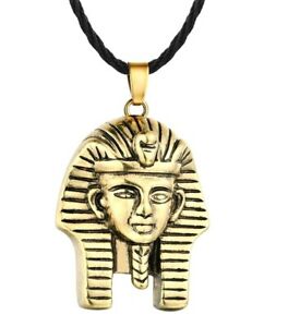 【送料無料】ジュエリー・アクセサリー ファラオツタンカーメンエジプトペンダントネックレスゴールデンブロンズcollier pendentif egypte pharaon toutankhamon, bronze dore