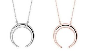 【送料無料】ジュエリー・アクセサリー シルバーバラハーフサークルムーンペンダントネックレスcollier pendentif demi cercle lune en cuivre argente ou rose 13,125円