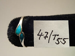 【送料無料】ジュエリー・アクセサリー シルバーターコイズリングbague en argent turquoise n47 t55