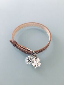 【送料無料】ジュエリー・アクセサリー アイデアブレスレットペンダントパールレザーブレスレットbracelet cuir avec pendentif et perle a parfumer, idee cadeau, bracelet femme