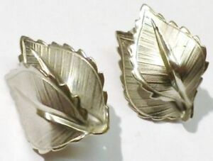 【送料無料】ジュエリー・アクセサリー イヤリングクリップヴィンテージシルバーデコレーションシートboucles doreilles clips bijou vintage couleur argent deco feuille * 5251