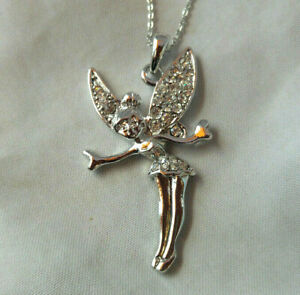【送料無料】ジュエリー・アクセサリー プラークホワイトクローシェペンダントチェーンpendentif fee clochette en plaque or blanc chaine